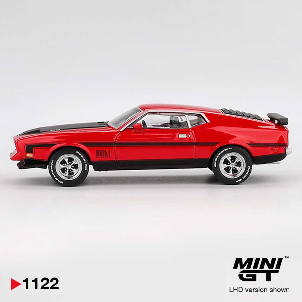 MINI GT Ford Mustang Mach1 1971 Race Red LHD 1/64 (1122) 2