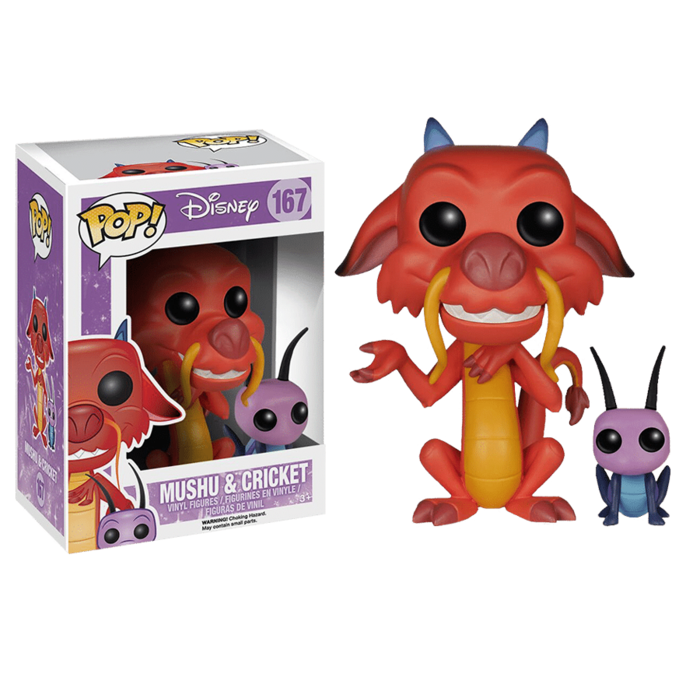  Funko Pop Disney Mulan Mushu & Cricket