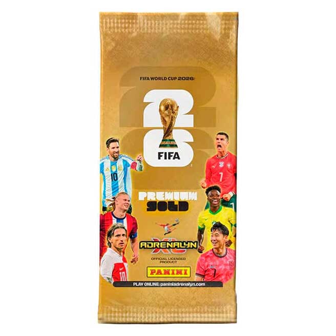 Panini FIFA World Cup 2026 Adrenalyn XL Trading Cards Premium Gold Box (Saqueta) 1