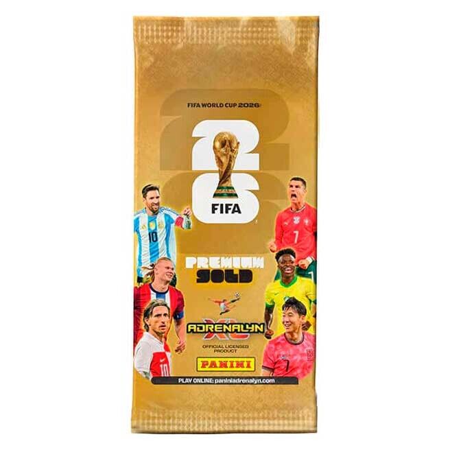 Panini FIFA World Cup 2026 Adrenalyn XL Trading Cards Premium Gold Box (Saqueta)