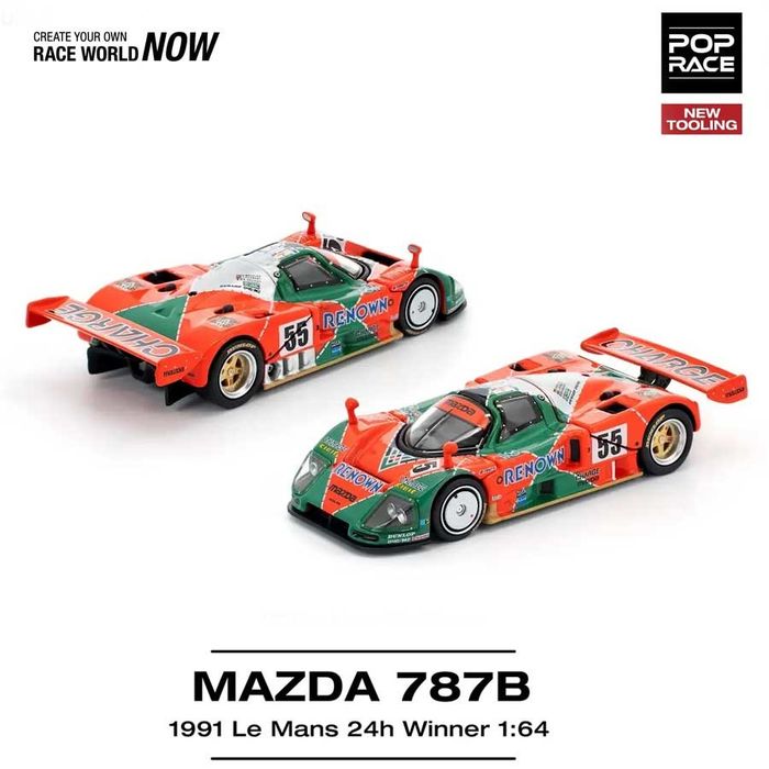 POP RACE Mazda 787B Le Mans 1991 24H Winner 1/64 (PR64-301)