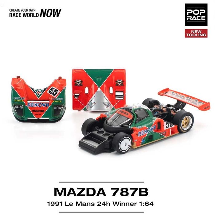 POP RACE Mazda 787B Le Mans 1991 24H Winner 1/64 (PR64-301)