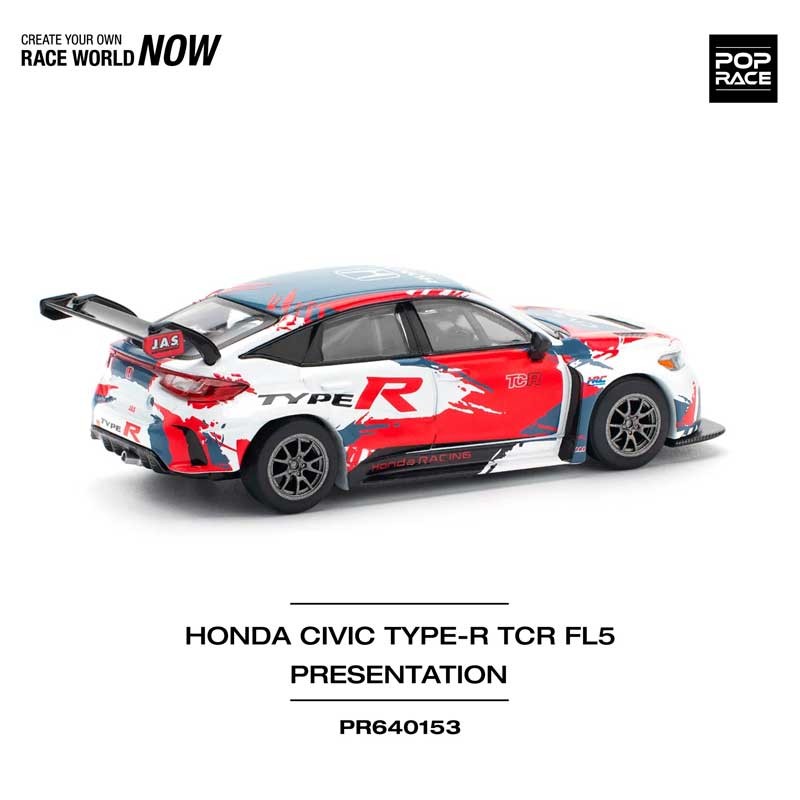 POP RACE Honda Civic Type-R FL5 TCR Presentation 1/64 (PR64-153) 3