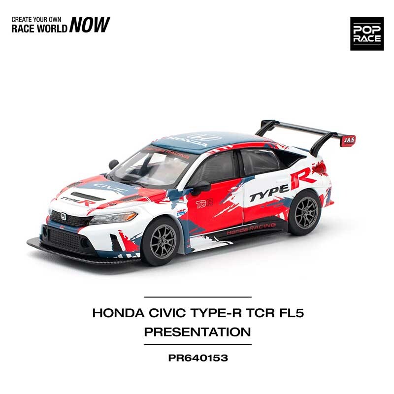 POP RACE Honda Civic Type-R FL5 TCR Presentation 1/64 (PR64-153) 1
