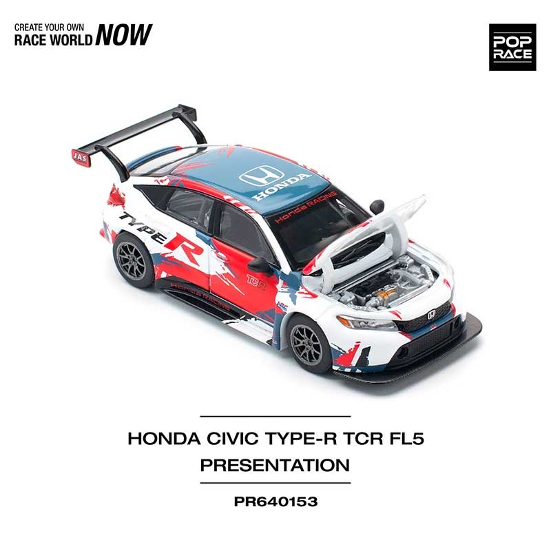 POP RACE Honda Civic Type-R FL5 TCR Presentation 1/64 (PR64-153) 2