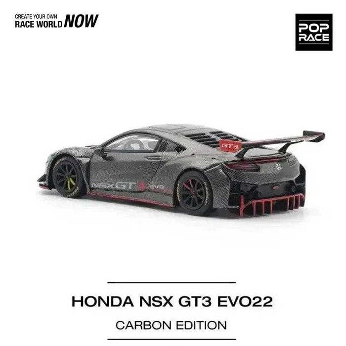 POP RACE Honda NSX GT3 EVO22 Carbon Edition 1/64 (PR64-159)