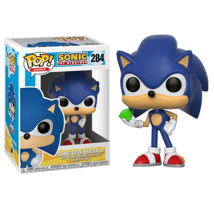 Funko Pop Games Sonic The Hedgehog - Sonic with Emerald #284