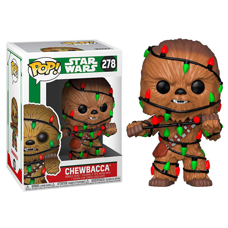 Funko Pop Star Wars Holiday Chewbacca with Lights #278