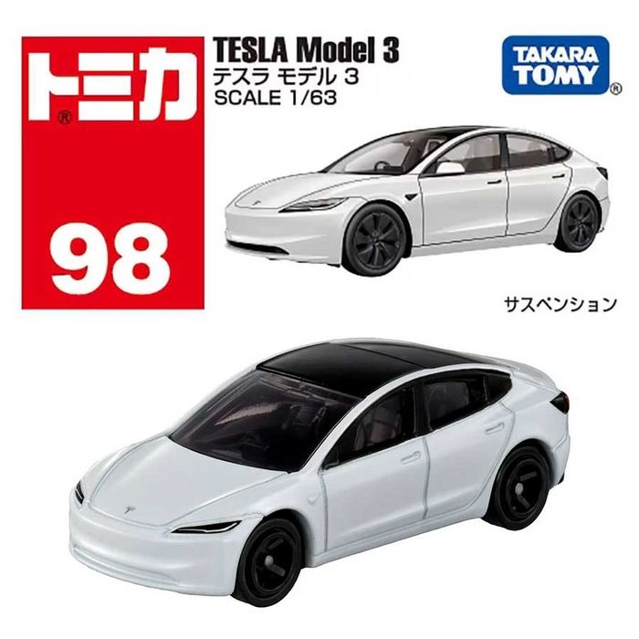 Takara Tomy Tesla Model 3 New Model 2025 1/63 (98)