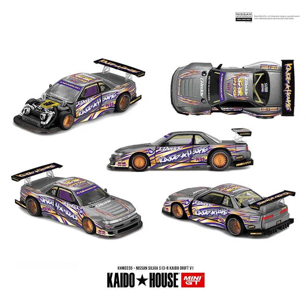 Kaido House MINI GT Nissan Silvia S13-R Kaido Drift V1 1/64 (235) 0