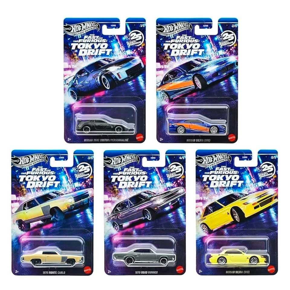 Hot Wheels Silver Fast & Furious Tokyo Drift 1/64 (HNR88) 0