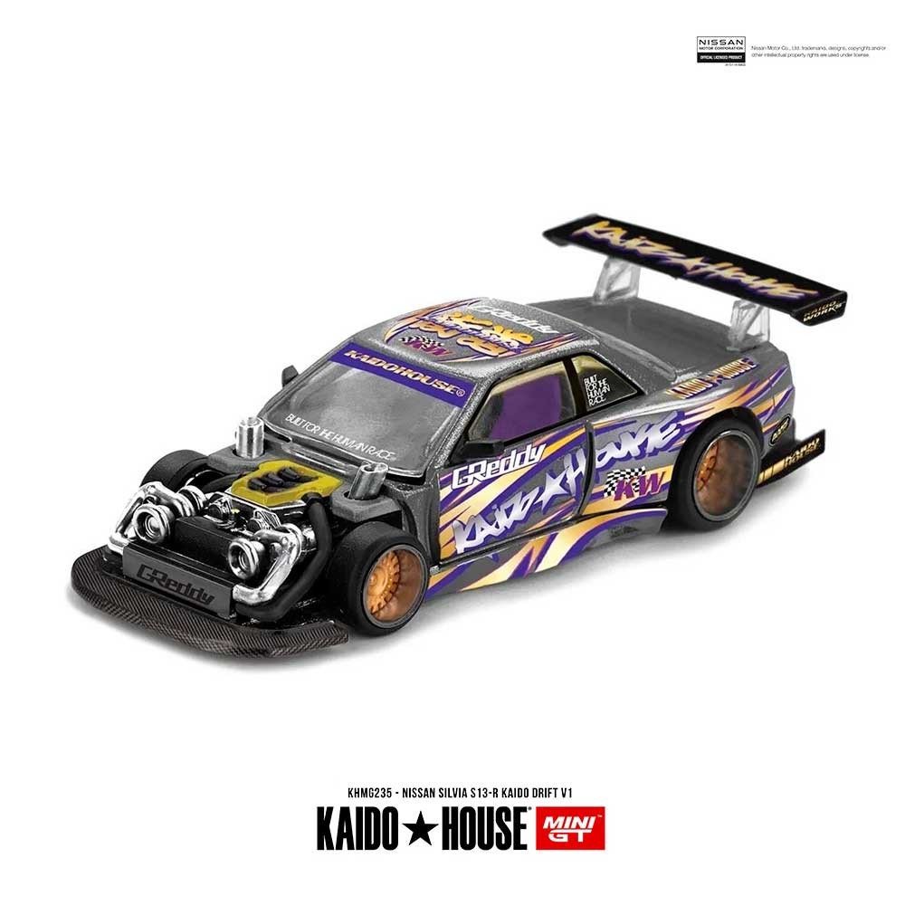 Kaido House MINI GT Nissan Silvia S13-R Kaido Drift V1 1/64 (235) 2