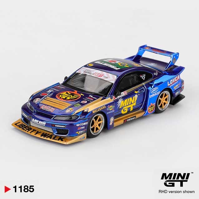 MINI GT Nissan LB-Super Silhouette S15 SILVIA #555 Liberty Walk 2025 Formula Drift Halloween Special 1/64 (1185) 0