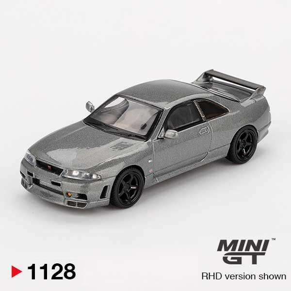 MINI GT NISSAN Skyline GT-R NISMO BCNR33 CRS Version Dark Metal Gray RHD 1/64 (1128) 0