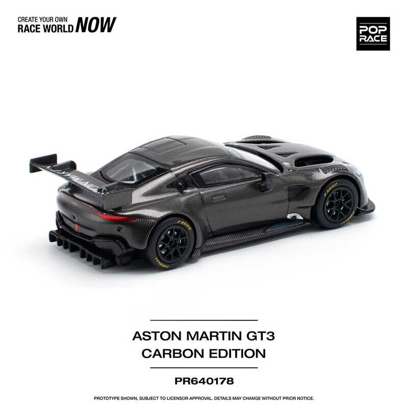 POP RACE Aston Martin GT3 Carbon Edition 1/64 (PR64-178)