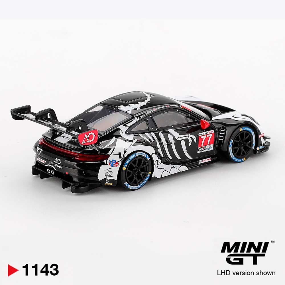 MINI GT Porsche 911 GT3 R #77 AO Racing 2025 IMSA Petit Le Mans LHD 1/64 (1143) 2