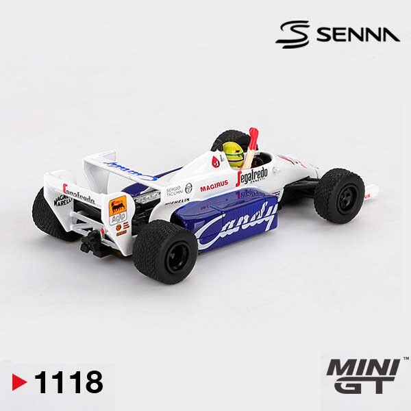 MINI GT Toleman TG184 #19 Ayrton Senna 1984 Monaco Grand Prix 2nd Place 1/64 (1118) 2
