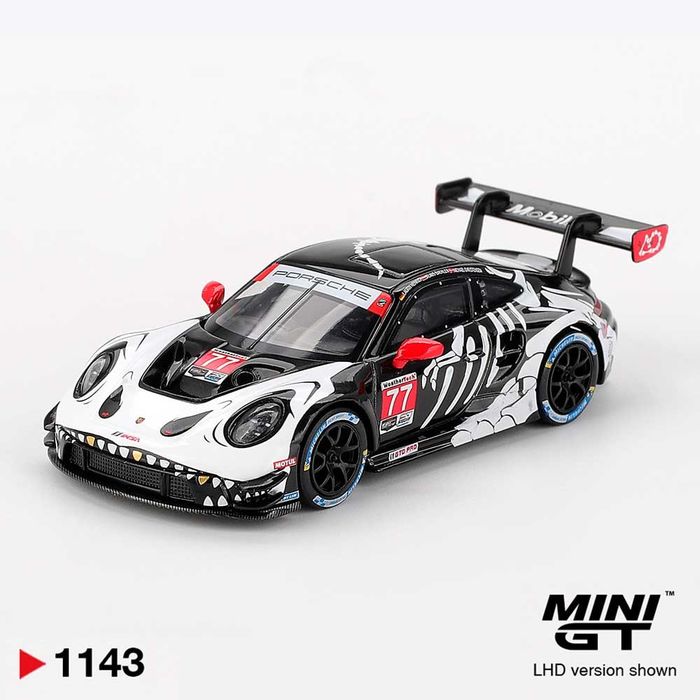 MINI GT Porsche 911 GT3 R #77 AO Racing 2025 IMSA Petit Le Mans LHD 1/64 (1143)