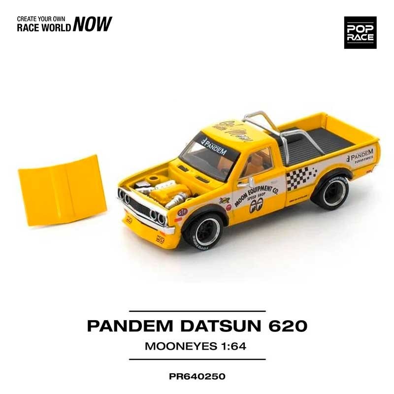 POP RACE Pandem Datsun 620 Mooneyes 1/64 (PR64-250) 0