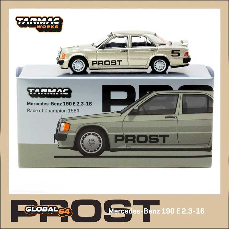 TARMAC WORKS Mercedes-Benz 190E 2.3-16 Alain Prost Race of Champion 1/64