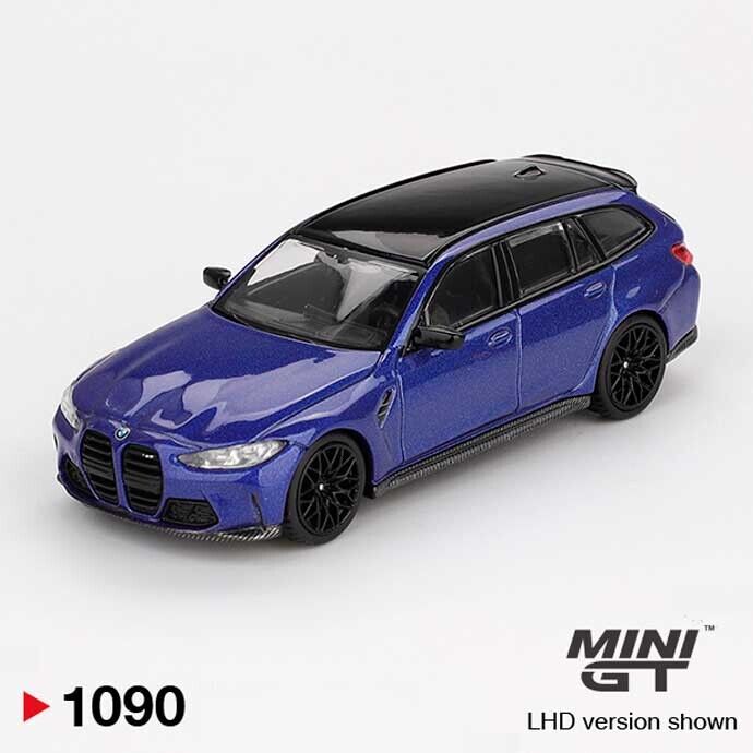 MINI GT BMW M3 Competition Touring Portimao Blue Metallic LHD 1/64 (1090)