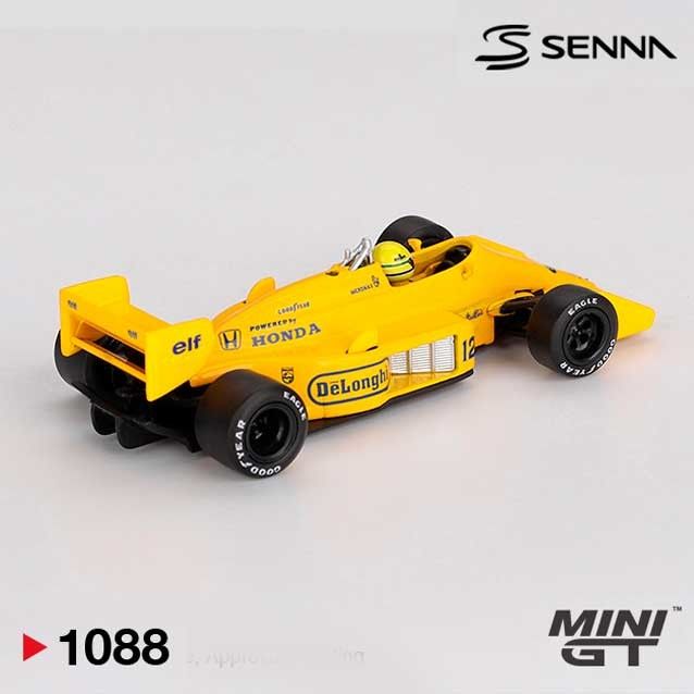 MINI GT Lotus 99T #12 Ayrton Senna 1987 Monaco Grand Prix Winner 1/64 (1088)