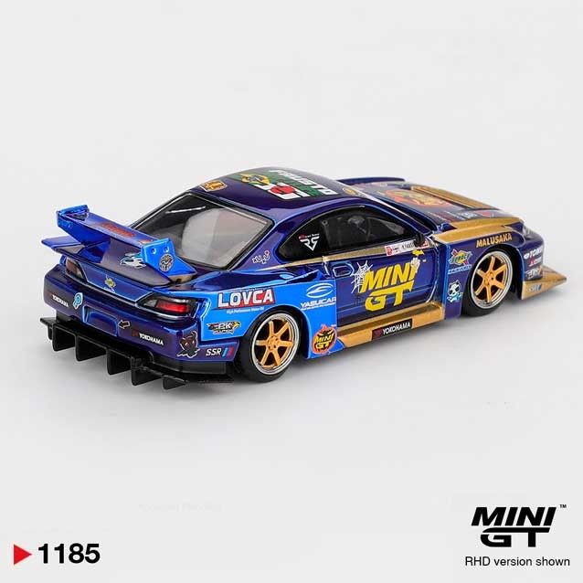 MINI GT Nissan LB-Super Silhouette S15 SILVIA #555 Liberty Walk 2025 Formula Drift Halloween Special 1/64 (1185)