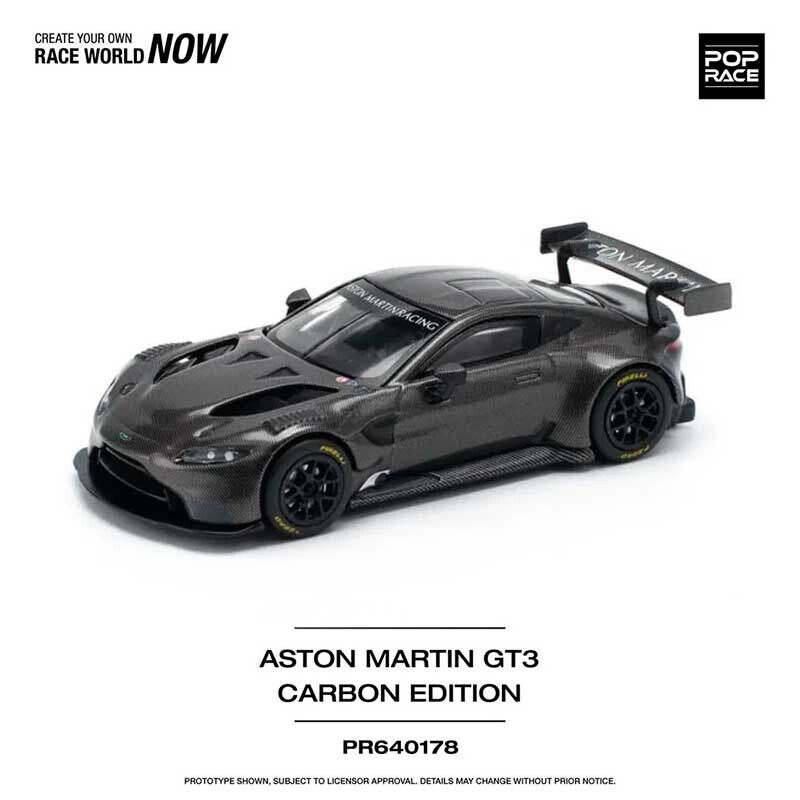 POP RACE Aston Martin GT3 Carbon Edition 1/64 (PR64-178)