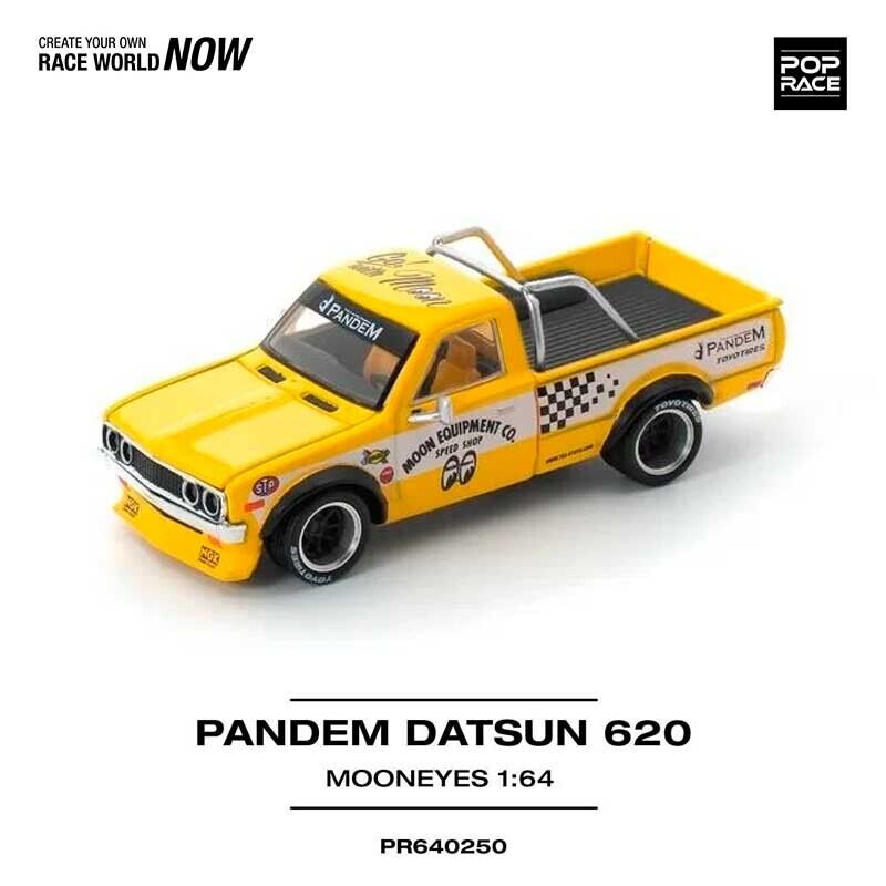 POP RACE Pandem Datsun 620 Mooneyes 1/64 (PR64-250)