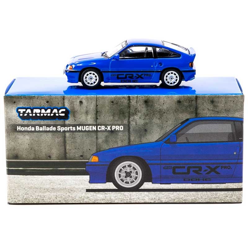 TARMAC WORKS Honda Ballade Sports MUGEN CR-X PRO Blue 1/64 3