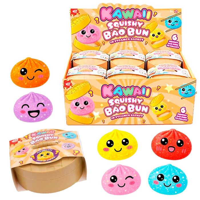 Wizz Kawaii Squishy Bao Bun Glitter
