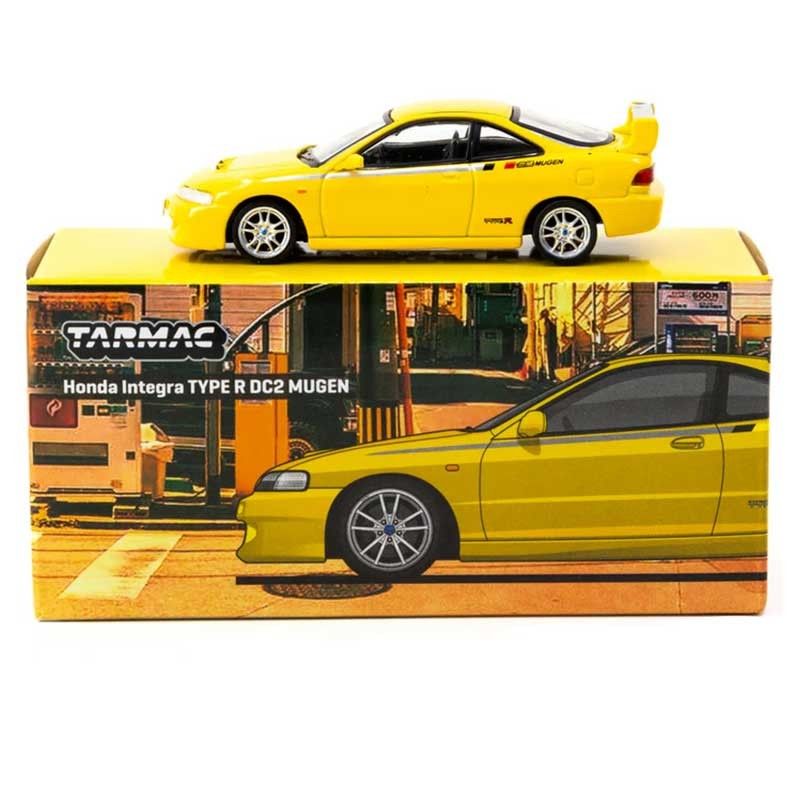 TARMAC WORKS Honda Integra TYPE R DC2 MUGEN Sunlight Yellow 1/64