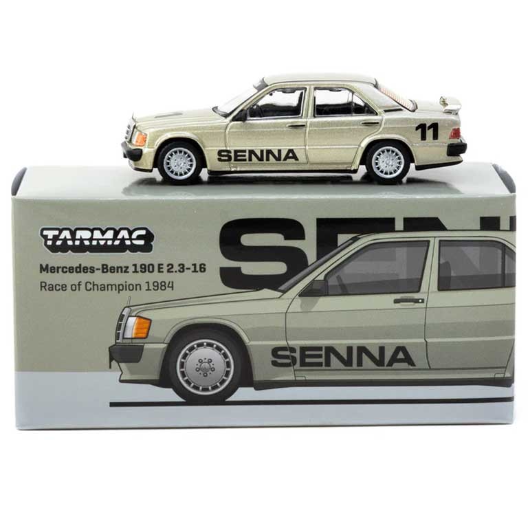 TARMAC WORKS Mercedes-Benz 190E 2.3-16 Race of Champion 1984 Senna #11 1/64 0