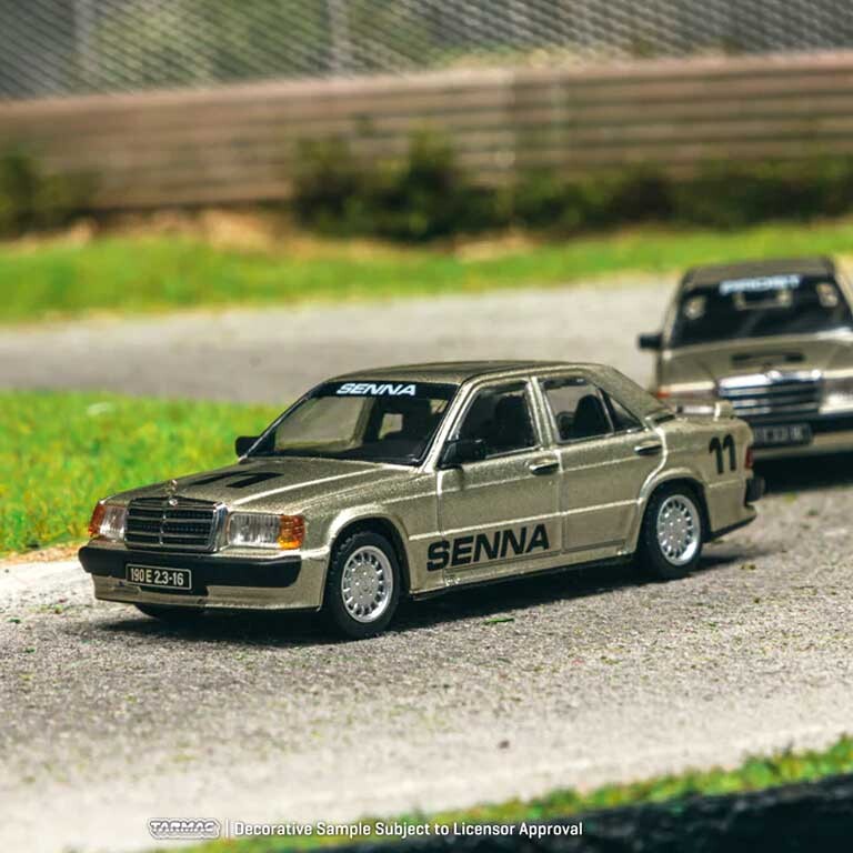 TARMAC WORKS Mercedes-Benz 190E 2.3-16 Race of Champion 1984 Senna #11 1/64 2