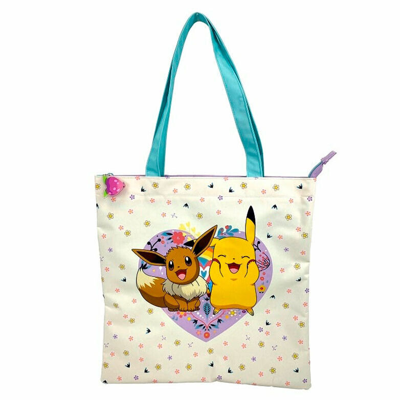 Tote Bag Pokémon Collection Flowers Eevee & Pikachu