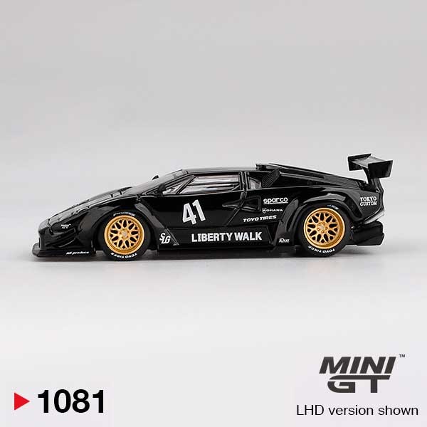 MINI GT Lamborghini Countach LB-WORKS Black LHD 1/64 (1081) 1