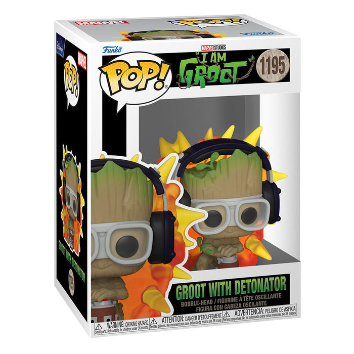 Funko Pop Marvel I Am Groot - Groot with Detonator #1195