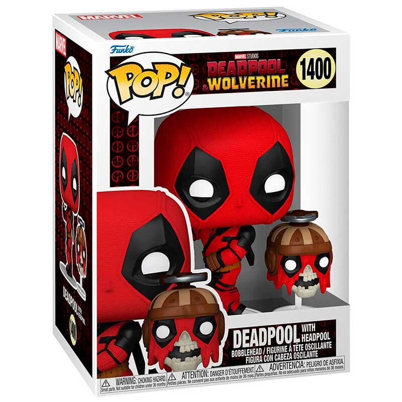Funko Pop Marvel Deadpool & Wolverine - Deadpool with Headpool #1400 0