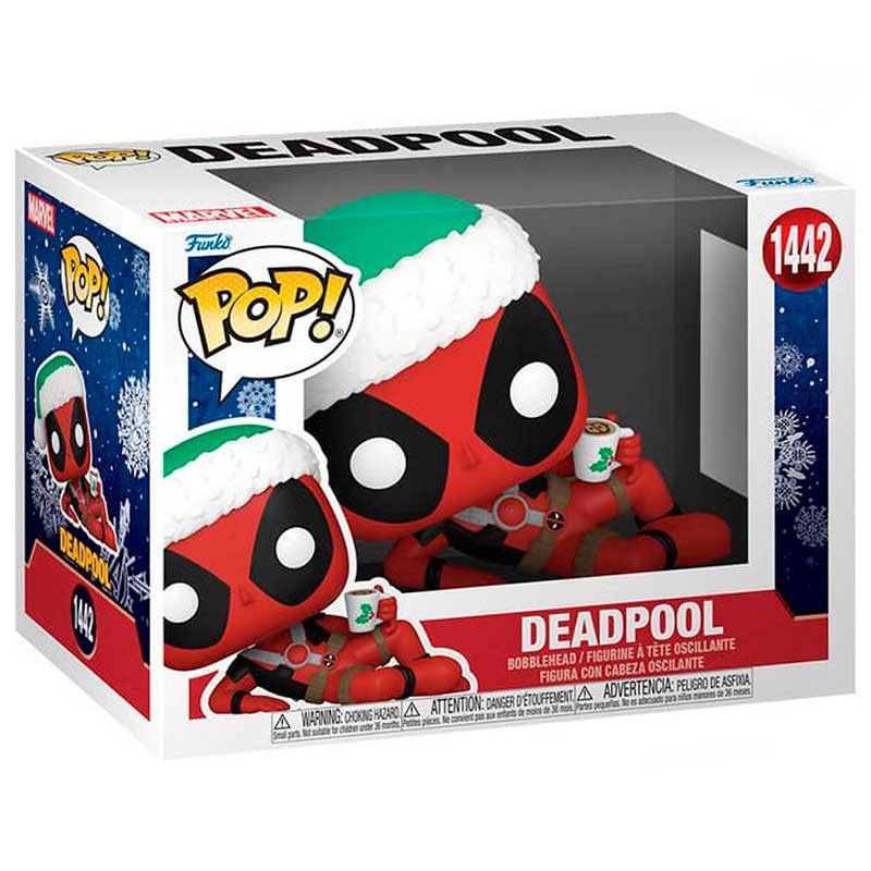 Funko Pop Marvel Holiday Deadpool with Hot Cocoa #1345