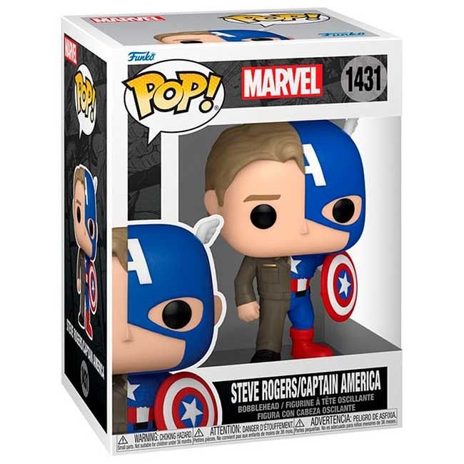 Funko Pop Marvel Split Steve Rogers/Captain America #1431