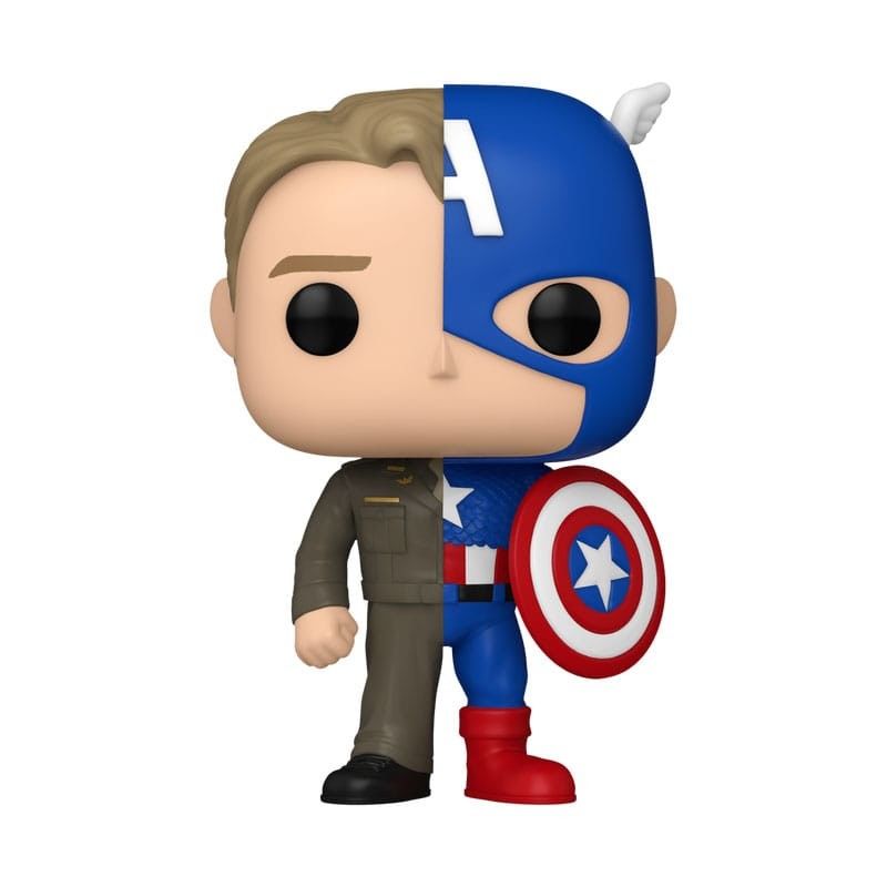 Funko Pop Marvel Split Steve Rogers/Captain America #1431