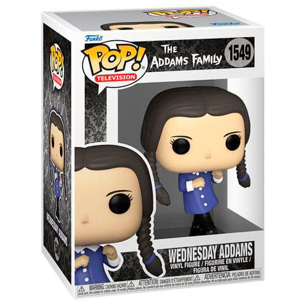 Funko Pop The Addams Family Wednesday Addams #1549 (caixa com dano)