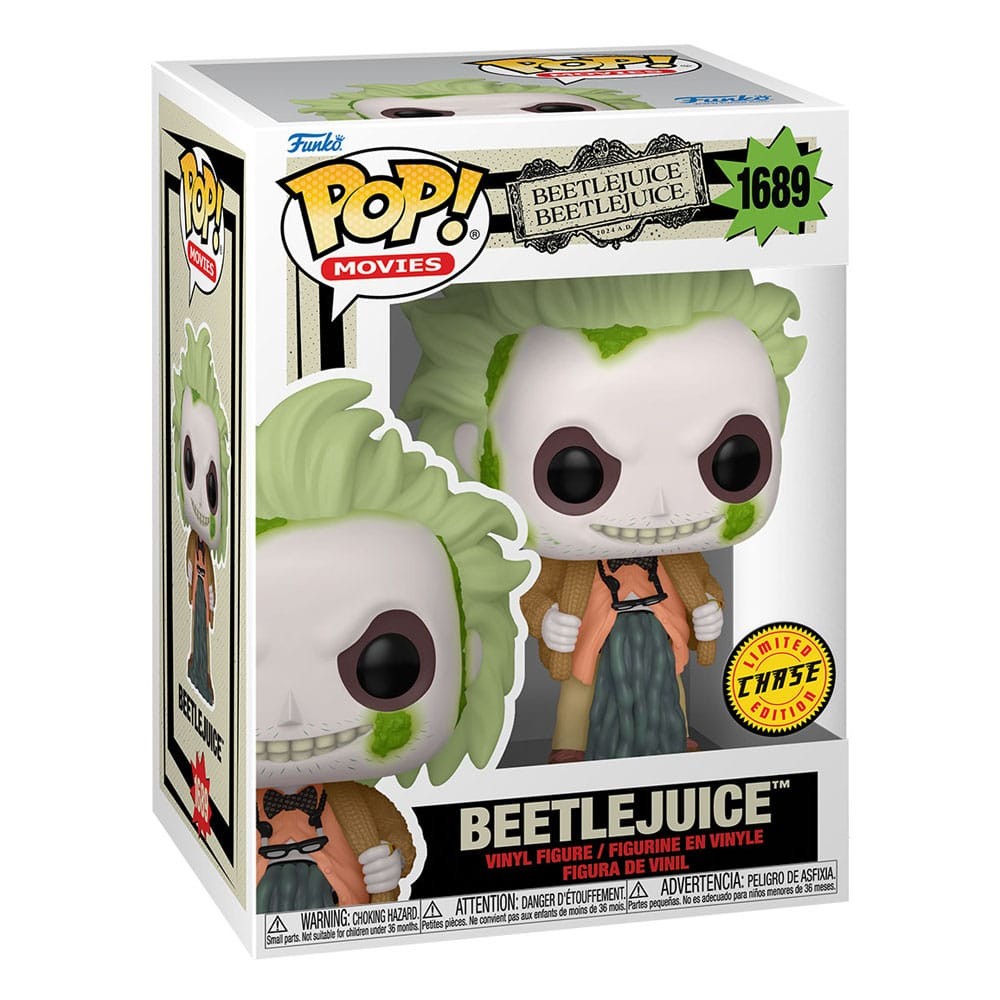 Funko Pop Beetlejuice 2 - Beetlejuice in Cardigan #1689 (CHASE) 0