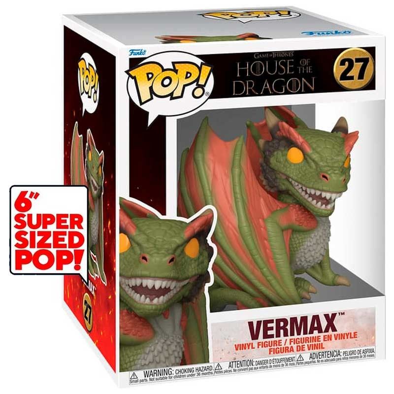 Funko Pop House of the Dragon Vermax Super Sized Pop 6" #27