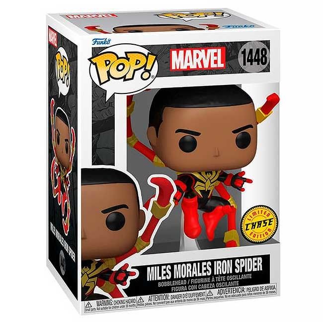 Funko Pop Marvel Comics Spider-Man Miles Morales Iron Spider #1448 (CHASE)