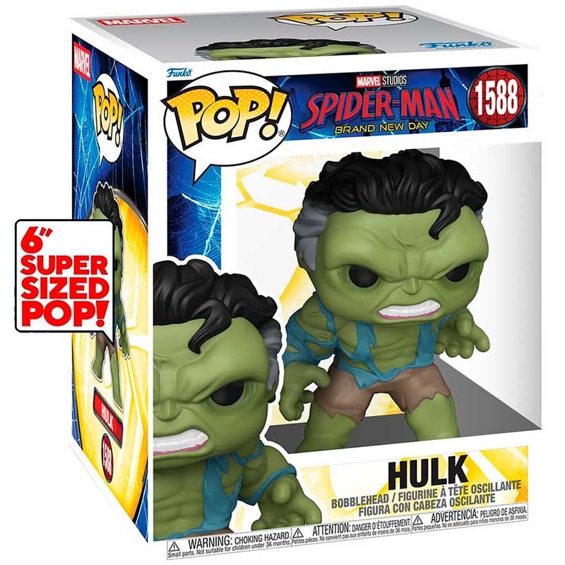 Funko Pop Marvel Spider-Man Brand New Day Hulk Super Sized Pop 6" #1588 0