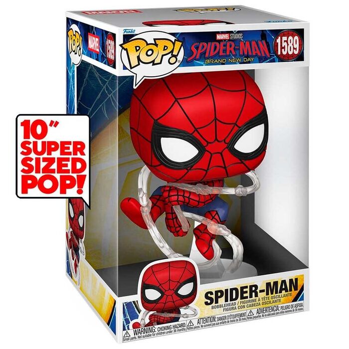 Funko Pop Marvel Spider-Man Brand New Day - Spider-Man Super Sized Pop 10" #1589