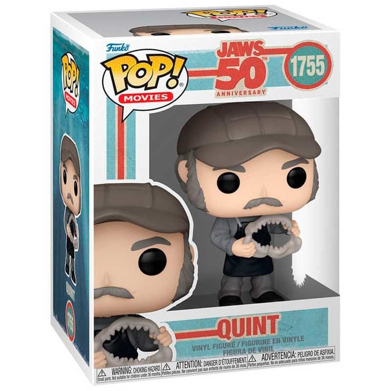 Funko Pop Jaws 50th Anniversary Quint with Shark Jaws #1755