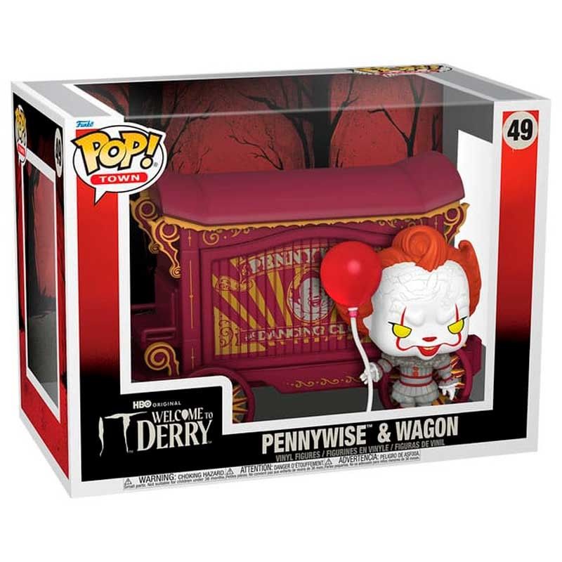 Funko Pop Town It Welcome to Derry Pennywise & Wagon #49