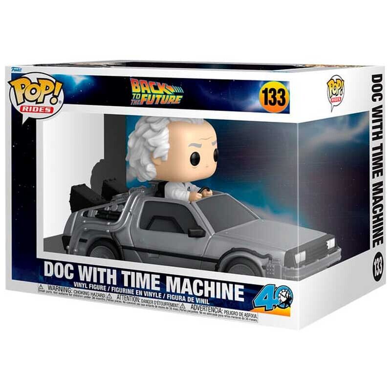 Funko Pop Rides Back to the Future Doc with Time Machine #133